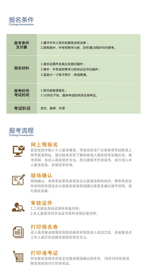 广州华南商贸职业学院继续教育学院2024年成人高考招生简章